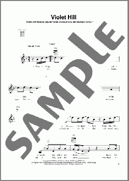 Violet Hill(Coldplay) 楽譜 ウクレレ（弾き語り） ダウンロード