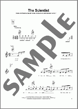 The Scientist(Coldplay) 楽譜 ウクレレ（弾き語り） ダウンロード