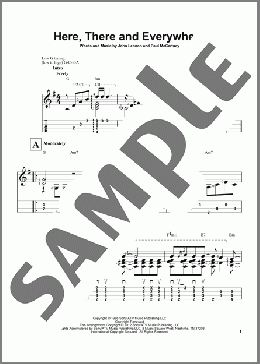 Here, There And Everywhere(The Beatles) 楽譜 その他 ダウンロード