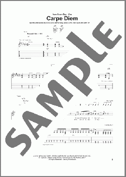 Carpe Diem(Green Day) 楽譜 ギター（ソロ） ダウンロード
