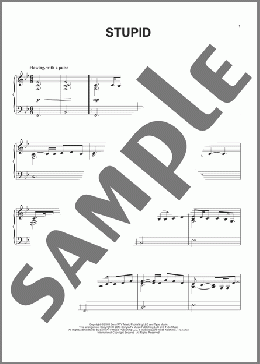 Stupid(Sarah McLachlan) 楽譜 ピアノ（ソロ） ダウンロード