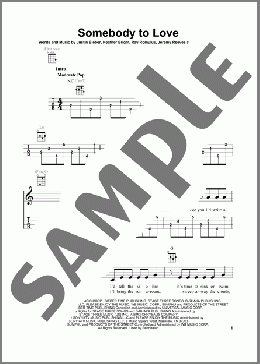 Somebody To Love(Justin Bieber) 楽譜 ウクレレ（弾き語り） ダウンロード