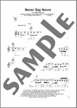 Never Say Never(Justin Bieber) 楽譜 ウクレレ（弾き語り） ダウンロード