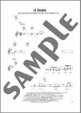 U Smile(Justin Bieber) 楽譜 ウクレレ（弾き語り） ダウンロード