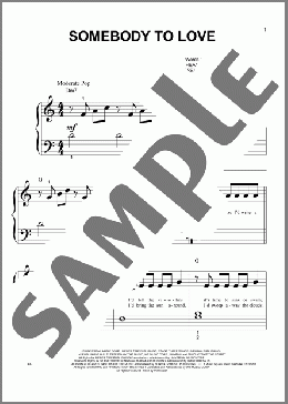 Somebody To Love(Justin Bieber) 楽譜 ピアノ（ソロ） ダウンロード