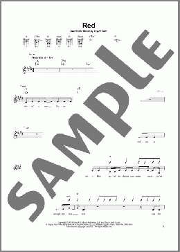 Red(Taylor Swift) 楽譜 メロディ ダウンロード