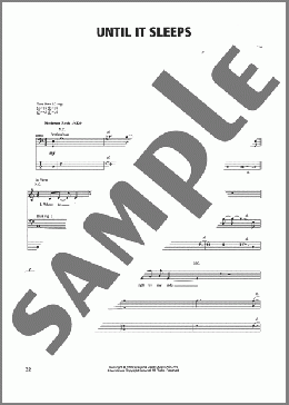 Until It Sleeps(Metallica) 楽譜 ベース ダウンロード