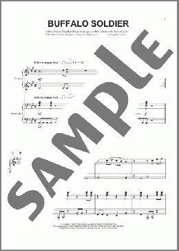 Buffalo Soldier(Bob Marley/Brent Edstrom) 楽譜 ピアノ（連弾） ダウンロード