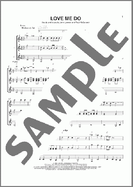 Love Me Do(The Beatles) 楽譜 ギターアンサンブル ダウンロード