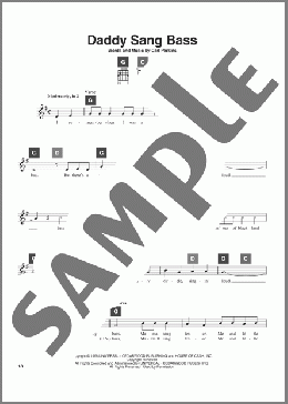 Daddy Sang Bass(Johnny Cash/Travis Perry) 楽譜 その他 ダウンロード