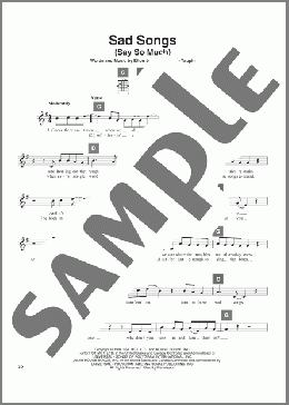 Sad Songs (Say So Much)(Elton John) 楽譜 その他 ダウンロード