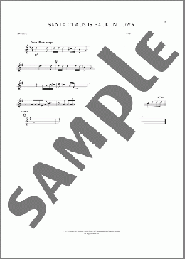 Santa Claus Is Back In Town(Elvis Presley) 楽譜 トランペット（ソロ） ダウンロード
