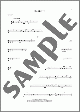 Imagine(John Lennon) 楽譜 トランペット（ソロ） ダウンロード