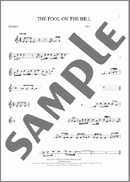 The Fool On The Hill(The Beatles) 楽譜 トランペット（ソロ） ダウンロード