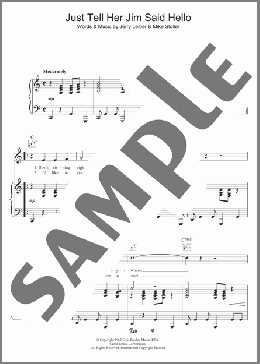 Just Tell Her Jim Said Hello(Elvis Presley) 楽譜 その他 ダウンロード