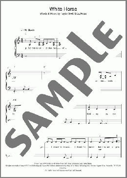 White Horse(Taylor Swift) 楽譜 ピアノ（ソロ） ダウンロード