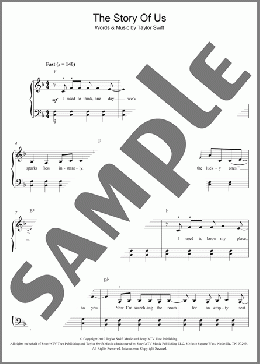 The Story Of Us(Taylor Swift) 楽譜 ピアノ（ソロ） ダウンロード