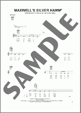 Maxwell's Silver Hammer(The Beatles) 楽譜 メロディ ダウンロード