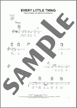 Every Little Thing(The Beatles) 楽譜 メロディ ダウンロード