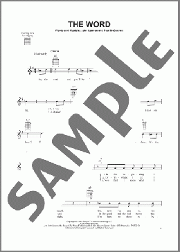 The Word(The Beatles) 楽譜 メロディ ダウンロード