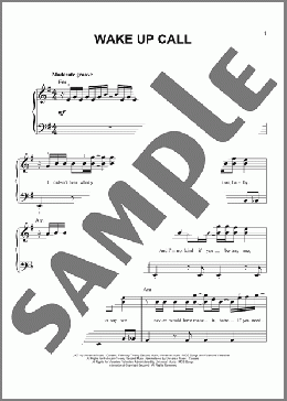 Wake Up Call(Maroon 5) 楽譜 ピアノ（ソロ） ダウンロード