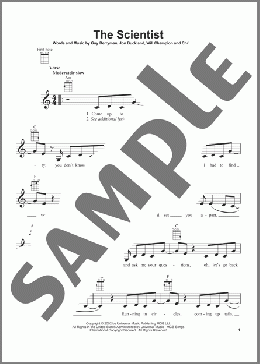 The Scientist(Coldplay) 楽譜 ウクレレ（弾き語り） ダウンロード