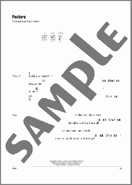 Posters(Jack Johnson) 楽譜 ギター（コード） ダウンロード