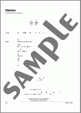 Situations(Jack Johnson) 楽譜 ギター（コード） ダウンロード