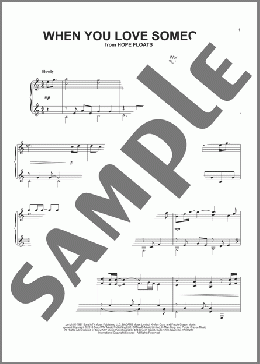 When You Love Someone(Bryan Adams) 楽譜 ピアノ（ソロ） ダウンロード