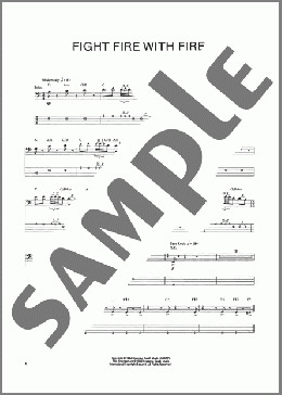 Fight Fire With Fire(Metallica) 楽譜 ベース ダウンロード