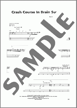 Crash Course In Brain Surgery(Metallica) 楽譜 ベース ダウンロード