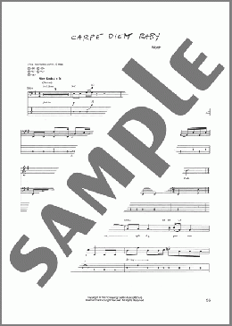 Carpe Diem Baby(Metallica) 楽譜 ベース ダウンロード