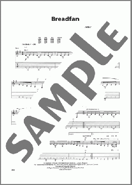 Breadfan(Metallica) 楽譜 ギター（ソロ） ダウンロード