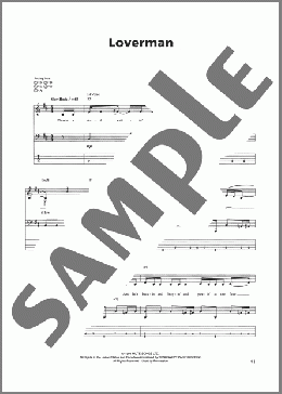 Loverman(Metallica) 楽譜 ベース ダウンロード