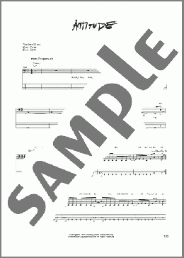 Attitude(Metallica) 楽譜 ベース ダウンロード