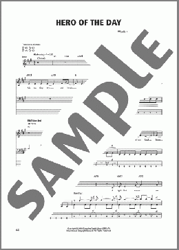 Hero Of The Day(Metallica/Danny Gill) 楽譜 ベース ダウンロード