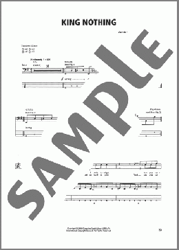 King Nothing(Metallica) 楽譜 ベース ダウンロード