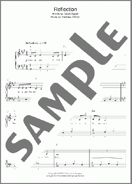 Reflection (from Mulan)(David Zippel) 楽譜 ピアノ（ソロ） ダウンロード
