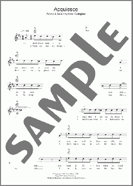 Acquiesce(Oasis) 楽譜 ウクレレ（弾き語り） ダウンロード