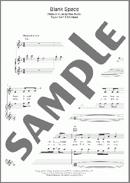 Blank Space(Taylor Swift) 楽譜 その他 ダウンロード