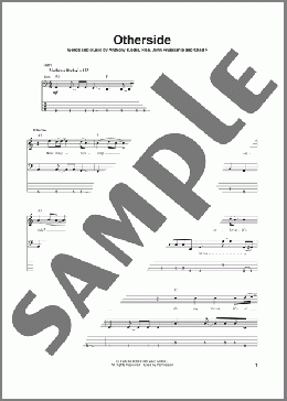 Otherside(Red Hot Chili Peppers) 楽譜 ベース ダウンロード