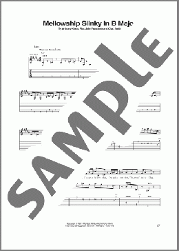 Mellowship Slinky In B Major(Red Hot Chili Peppers) 楽譜 ギター（ソロ） ダウンロード