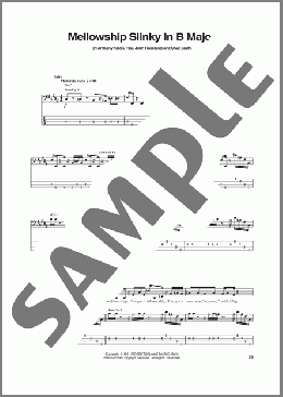 Mellowship Slinky In B Major(Red Hot Chili Peppers) 楽譜 ベース ダウンロード