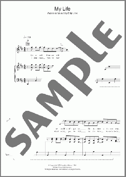 My Life(Billy Joel) 楽譜 その他 ダウンロード