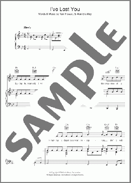 I've Lost You(Elvis Presley) 楽譜 その他 ダウンロード