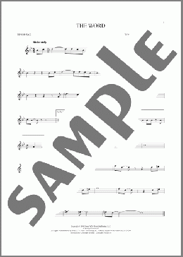 The Word(The Beatles) 楽譜 テナーサックス（ソロ） ダウンロード