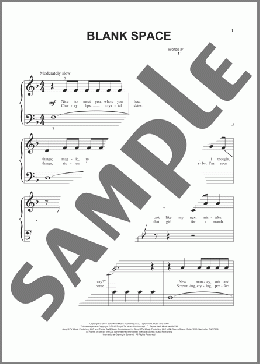 Blank Space(Taylor Swift) 楽譜 その他 ダウンロード