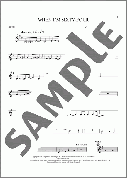 When I'm Sixty-Four(The Beatles) 楽譜 ホルンソロ ダウンロード