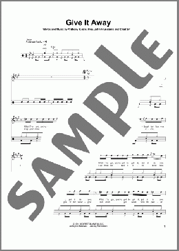 Give It Away(Red Hot Chili Peppers) 楽譜 その他 ダウンロード