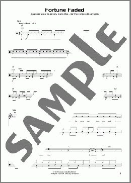 Fortune Faded(Red Hot Chili Peppers) 楽譜 その他 ダウンロード